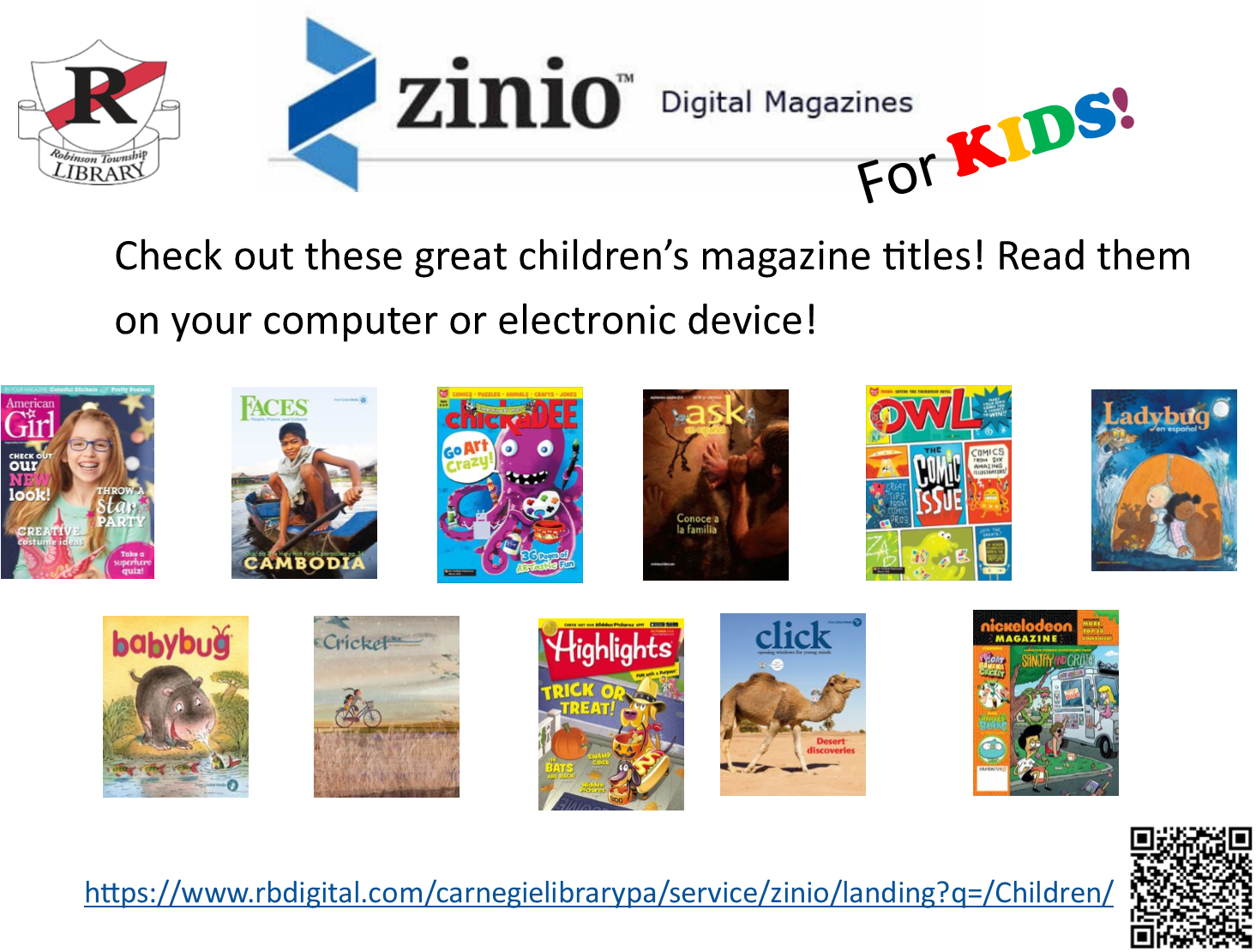 Zinio For Kids eLibrary Backstage