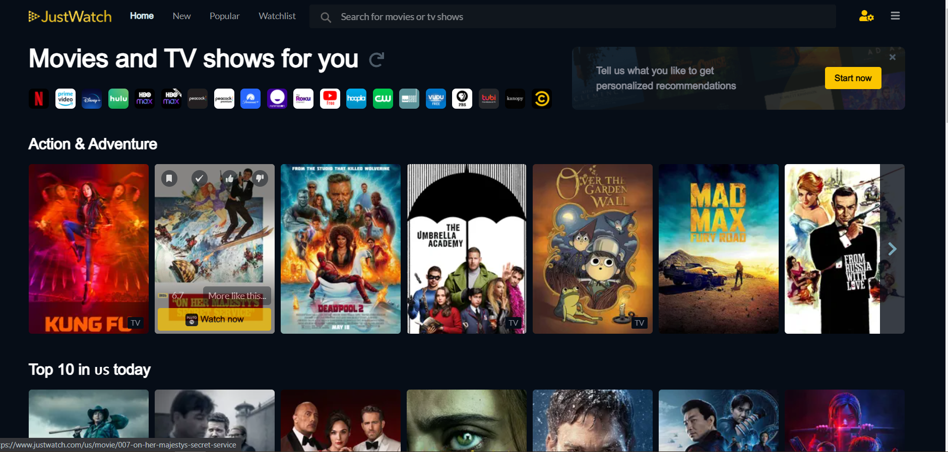 JustWatch a great way to keep track of your viewing! eLibrary Backstage